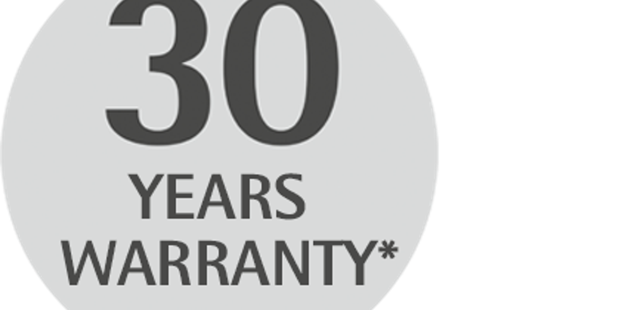 30 years warranty 30 years warranty