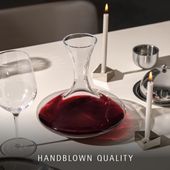 Decantor pentru vin din sticla WMF, baza concava, 1.5L, 24 cm inaltime