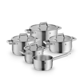 Set de 5 oale cu capac WMF Comfort Line, inductie, mat, Cromargan®