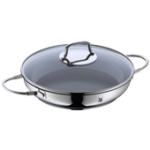 Tigaie servire WMF cu capac, 26 cm, Cromargan®, inductie