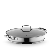 Tigaie pentru peste cu capac WMF Gourmet, 38 x 26 cm, Cromargan®