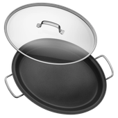 Tigaie pentru peste cu capac WMF Gourmet, 38 x 26 cm, Cromargan®