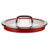 Capac de sticla WMF Function 4, 24 cm, 4 functii, Cromargan®, rosu