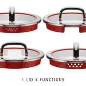 Set de 5 piese WMF Function, Cromargan®, baza TransTherm®, argintiu