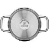 Oala cu capac WMF Iconic, 18 cm, Cromargan&reg;, finisaj mat