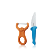 Set peeler & cutit pentru copii WMF, 2 piese, Cromargan®