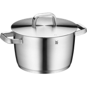 Set de 4 piese WMF Iconic cu capac, TransTherm®, Cromargan®, argintiu