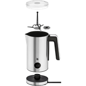 Aparat pentru spumare lapte WMF Stelio, 500W, baza 360°, Cromargan®