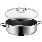 Tigaie pentru servirea tocanitelor WMF de 28 cm cu capac, argintiu