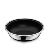 Tigaie wok WMF Click&Serve, 26 cm, Cromargan®, TransTherm®, inductie