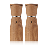 Set 2 rasnite pentru sare si piper WMF Ceramill Nature din lemn