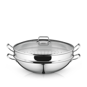 Set de 4 piese WMF Macao Wok, 36 cm, inductie