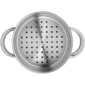 Oala pentru gatit la abur WMF Mini, 16 cm, 1.5L, Cromargan&reg;, argintiu