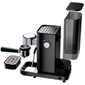 Espressor manual WMF Lumero, Cromargan® mat, gri