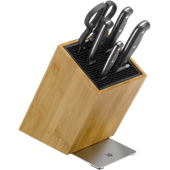Set de 4 cutite si foarfeca WMF Spitzenklasse Plus, suport inclus