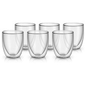 Set pahare pentru cappuccino WMF, 6 piese, pereti dubli, 250 ml
