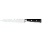 Set de 4 cutite si foarfeca WMF Grand Class, suport inclus, negru