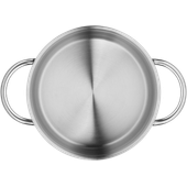 Oala joasa WMF Mini de 16 cm, Cromargan&reg;, baza TransTherm&reg;, argintiu
