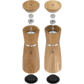 Set 2 rasnite pentru sare si piper WMF Ceramill Nature din lemn