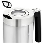 Fierbator WMF Lono, 3000 W, 1.7 L, filtru de apa detasabil, Cromargan®