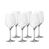 Set 6 pahare cu picior pentru vin alb WMF Easy Plus, cristal