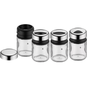 Set de 4 solnite din sticla WMF Depot, capac Cromargan®