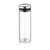 Recipient depozitare din sticla WMF Depot, 1.5L, capac argintiu