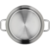 Oala cu capac WMF Iconic, 28 cm, Cromargan®, baza TransTherm®
