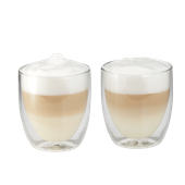Set de 2 pahare cu perete dublu pentru cappuccino WMF Kult, sticla