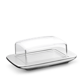 Farfurie pentru unt WMF Beurrier Loft Brunch cu capac, 18 x 9 x 6.5 cm