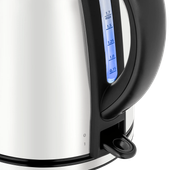 Fierbator WMF Stelio, 2400W, 1.7L, iluminat, indicator nivel apa, gri