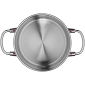 Oala cu capac WMF Quality One, 20 cm, 4L, Cromargan®, baza TransTherm®