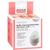 Set 200 forme pentru briose KAISER Inspiration, 7 cm, alb