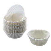 Set 200 forme pentru briose KAISER Inspiration, 4.5 cm, alb