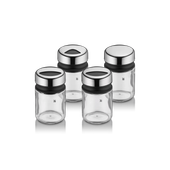 Set de 4 solnite din sticla WMF Depot, capac Cromargan®