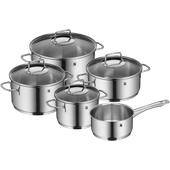 Set de 5 oale cu capac WMF Astoria, baza TransTherm®, Cromargan® Set de 5 oale cu capac WMF Astoria, baza TransTherm®, Cromargan®