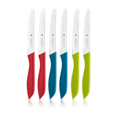 Set 6 cutite WMF Snack, 11 cm, lame zimtate, multicolor 