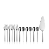 Set de tacamuri pentru desert WMF Nuova, 13 piese, Cromargan®