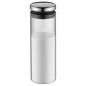 Recipient depozitare din sticla WMF Depot, 1.5L, capac argintiu
