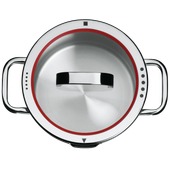 Oala inalta cu capac WMF Function 4, 20 cm, 5L, Cromargan®, argintiu
