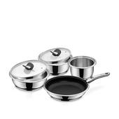 Set de vase de gatit WMF Click&Serve, 7 piese, Cromargan®, inductie