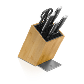Set de 4 cutite si foarfeca WMF Grand Class, suport inclus