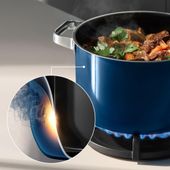 Set 4 oale cu capac WMF Fusiontec Mineral Pro, inductie, ocean blue