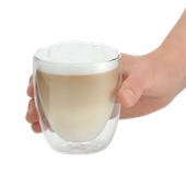 Set de 2 pahare cu perete dublu pentru cappuccino WMF Kult, sticla