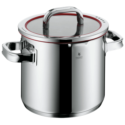 Oala inalta cu capac WMF Function 4, 20 cm, 5L, Cromargan®, argintiu