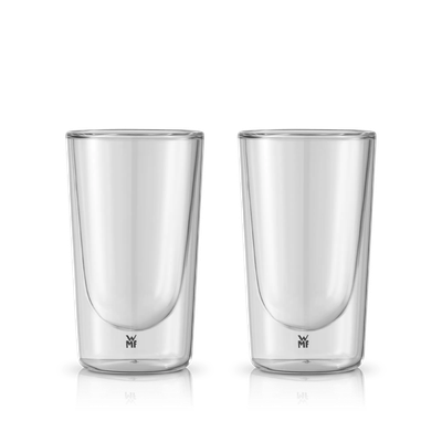 Set de 2 pahare pentru Latte Macchiato WMF Kineo, pereti dubli, transparent