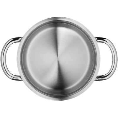 Oala inalta WMF Mini de 12 cm, Cromargan®, baza TransTherm®, argintiu