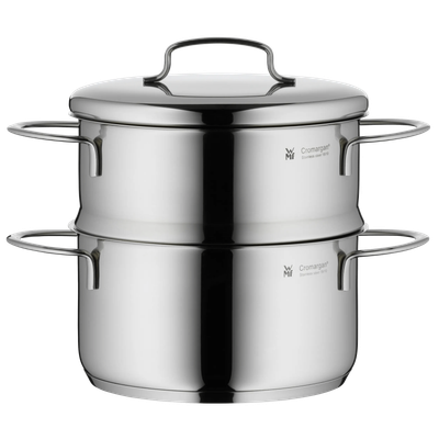 Oala pentru gatit la abur WMF Mini, 16 cm, 1.5L, Cromargan®, argintiu