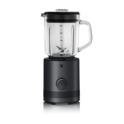 Blender WMF Kitchenminis, 400 W, 0.8 L, 5 viteze, sticla, negru