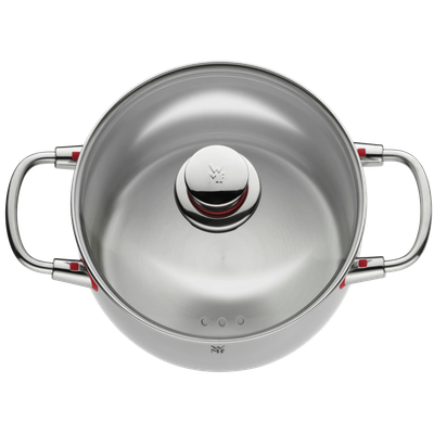 Set de 4 piese WMF Quality One cu capac,  Cromargan®, argintiu